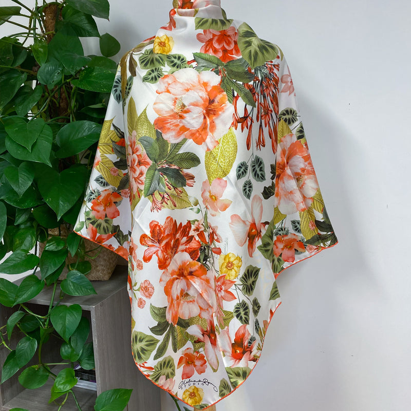 Brand New Clelia & Romy Floral Silk Scarf