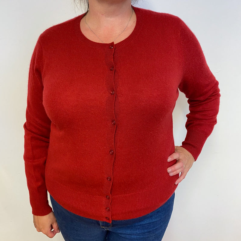 Garnet Red Cardigan Extra Large