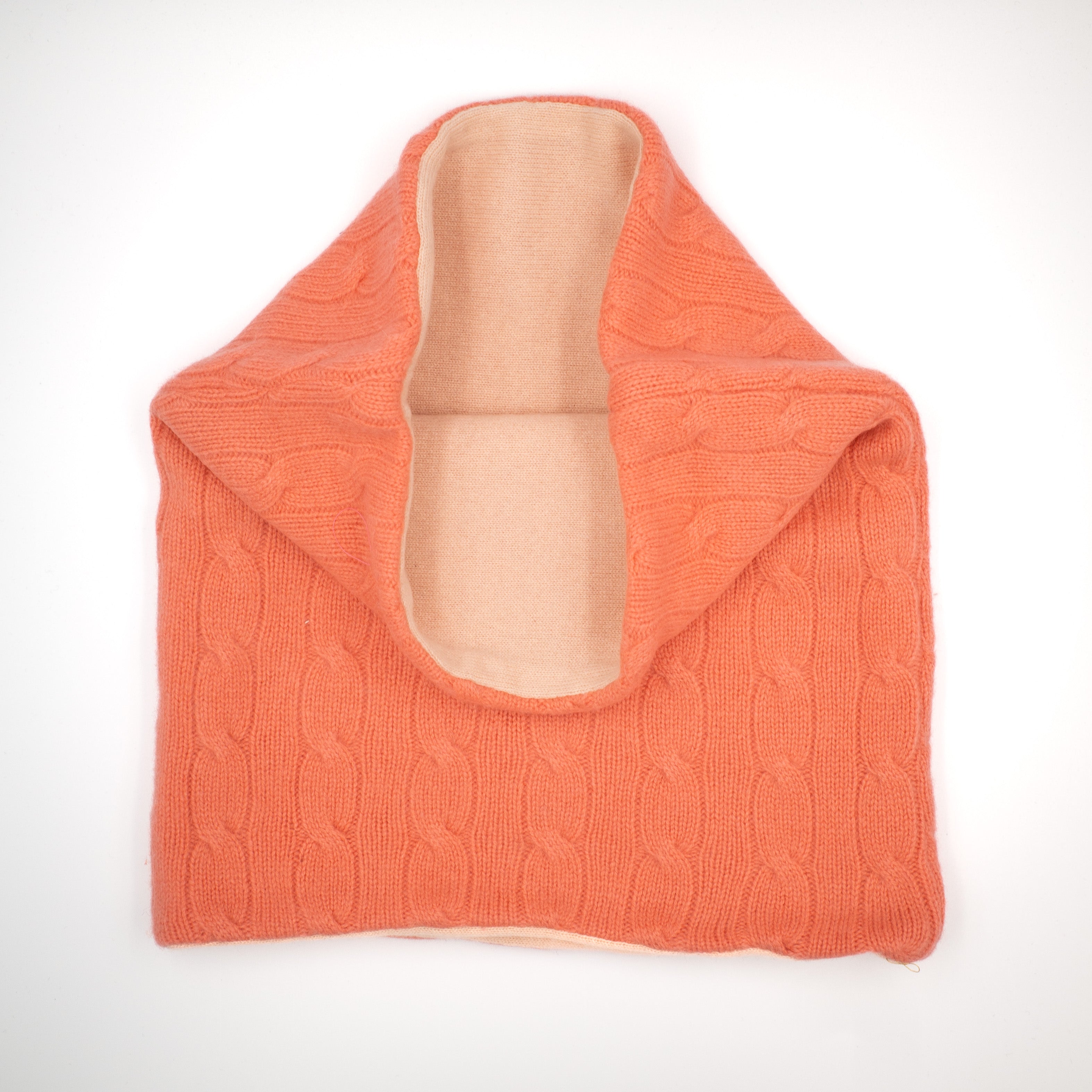 Apricot and Peach Luxury Double Layered Snood