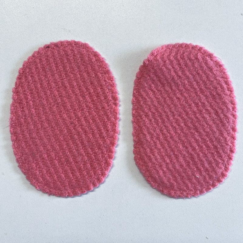 Candy Pink Rib Elbow Patches