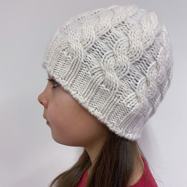 Children’s Cable knit Hat Cream