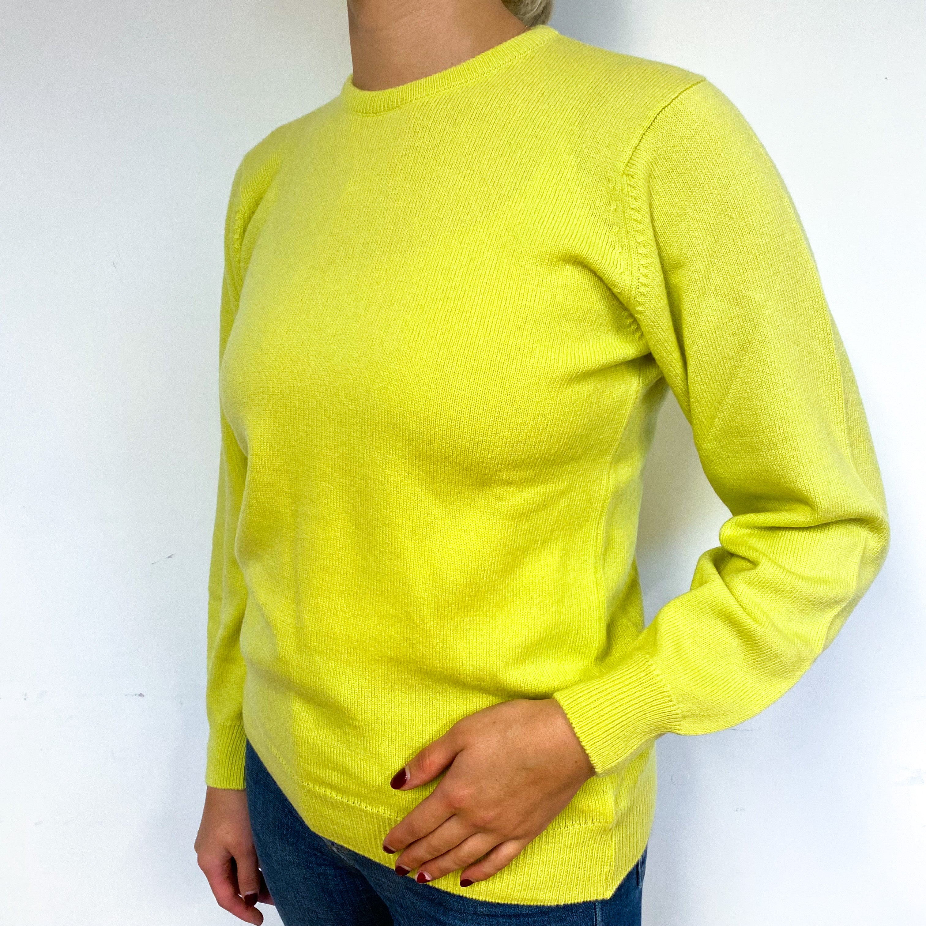 Brand New Scottish Acid Yellow Crew Neck Jumper Medium and Small