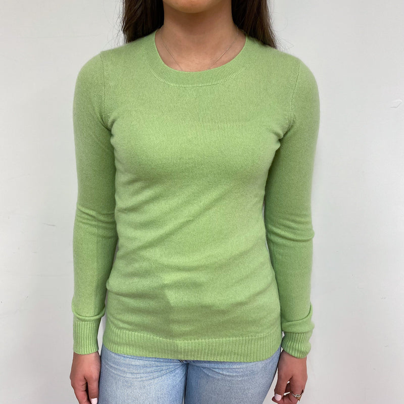 Lime Green Crew Neck Jumper Extra Small