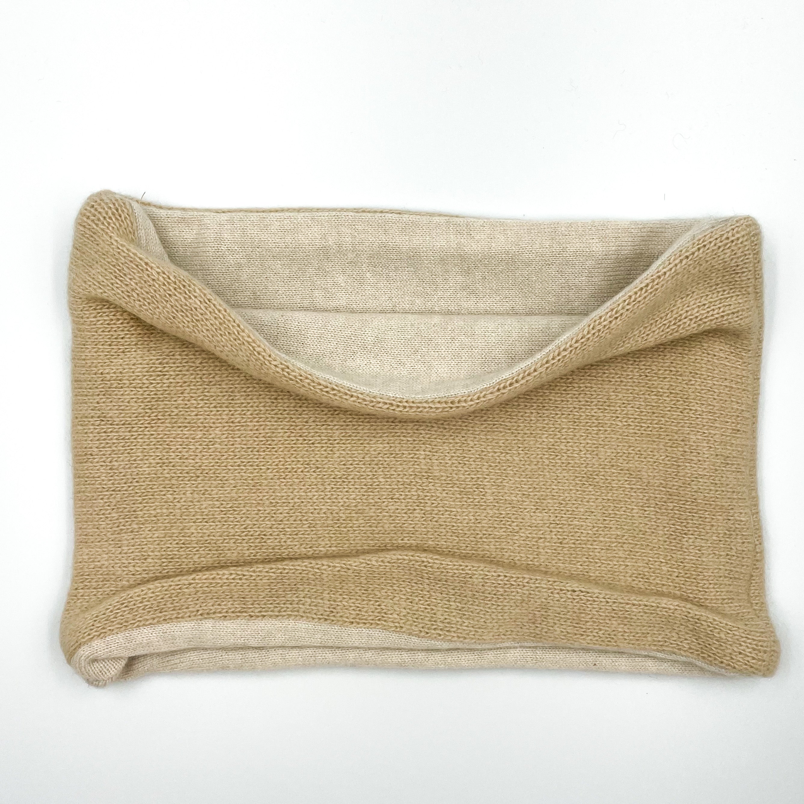 Camel and Oatmeal Neck Warmer