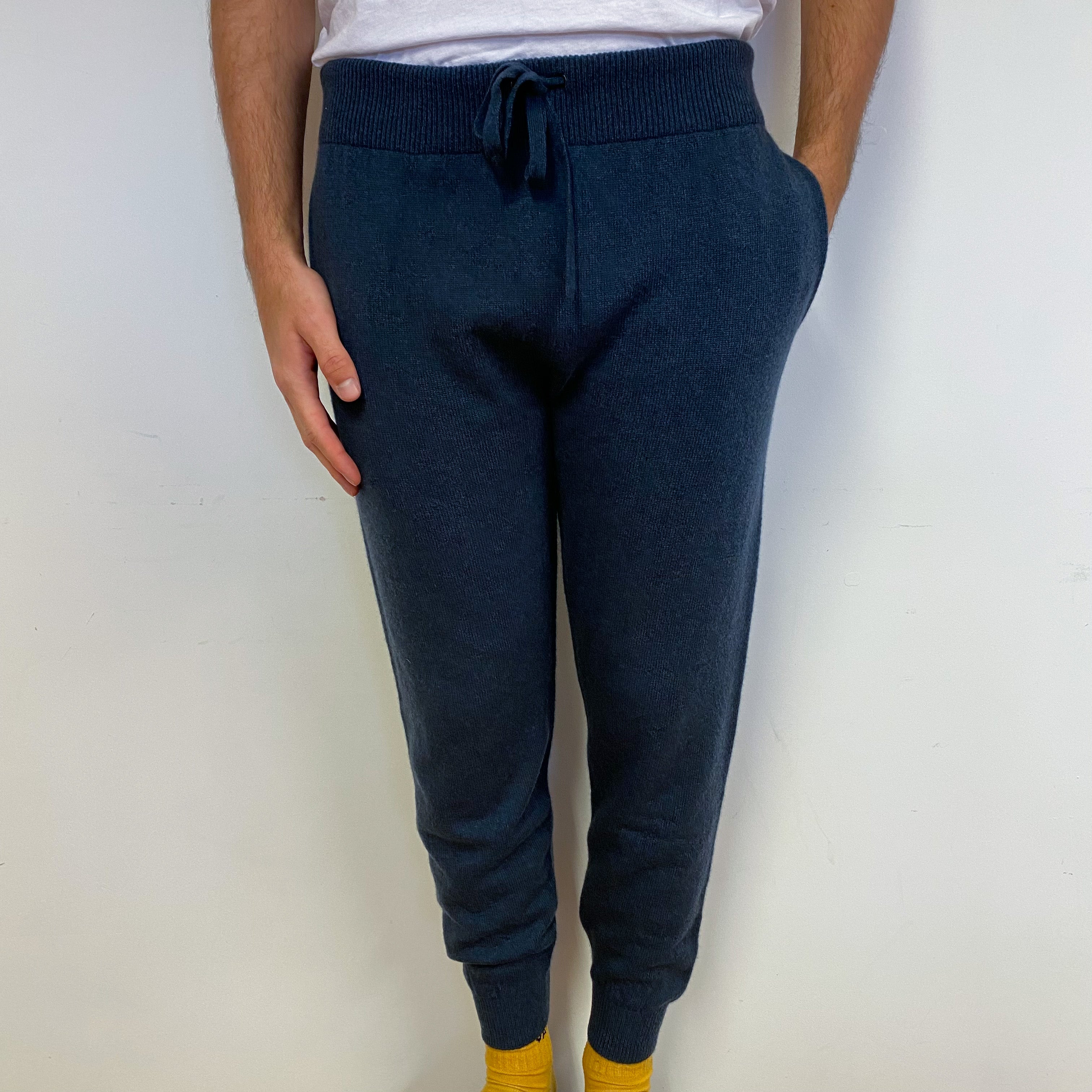 Men’s Luxury Brand New Scottish Slate Blue Lounge Pants L/XL/XXL