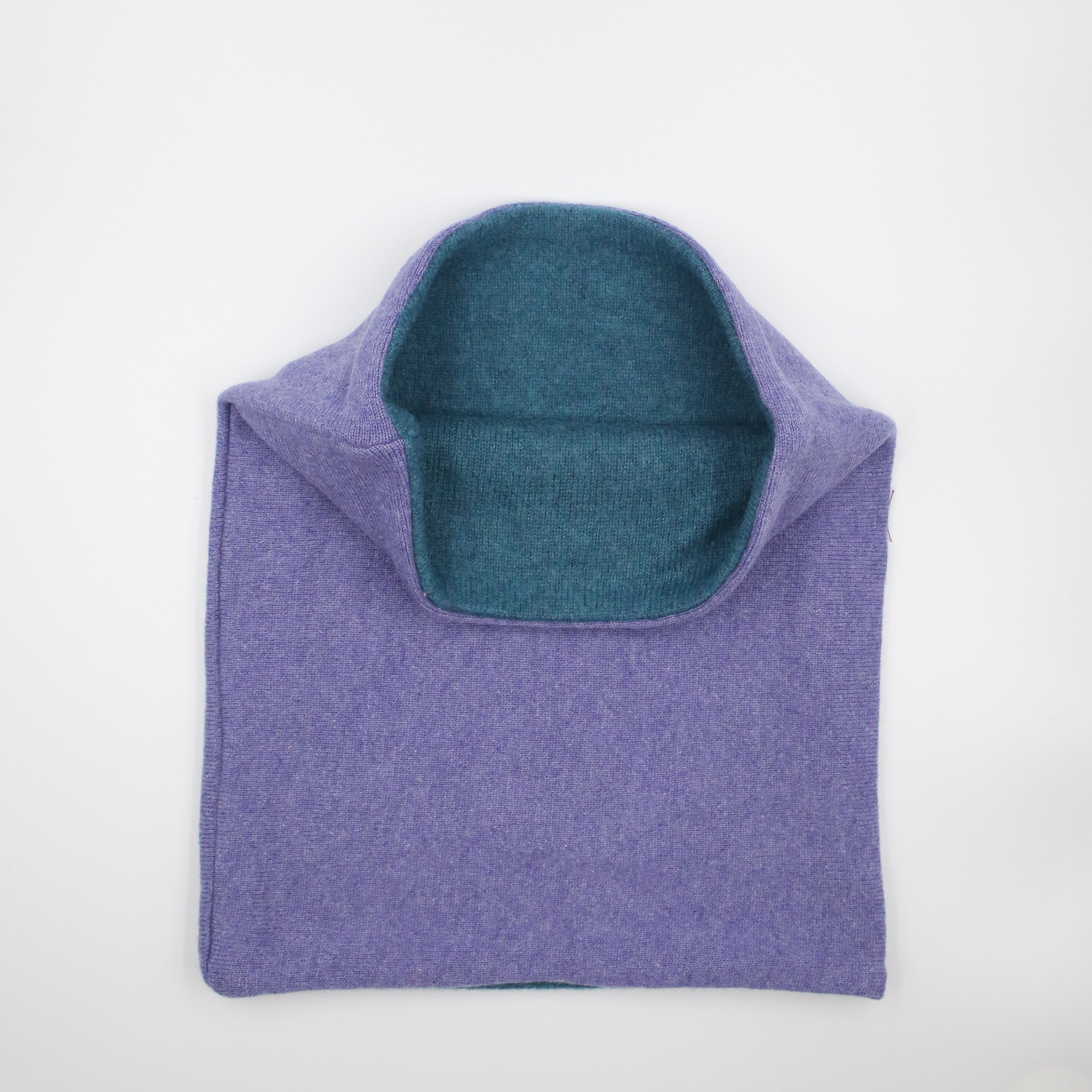 Hyacinth Blue and Ocean Green Luxury Double Layered Snood