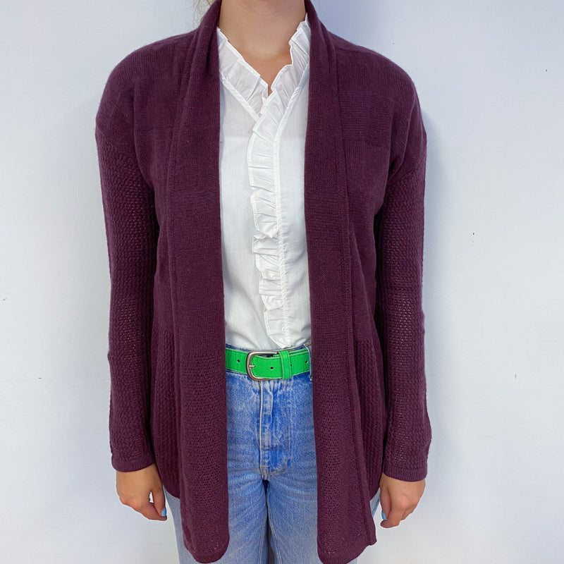 Mulberry Purple Edge to Edge Cardigan Small