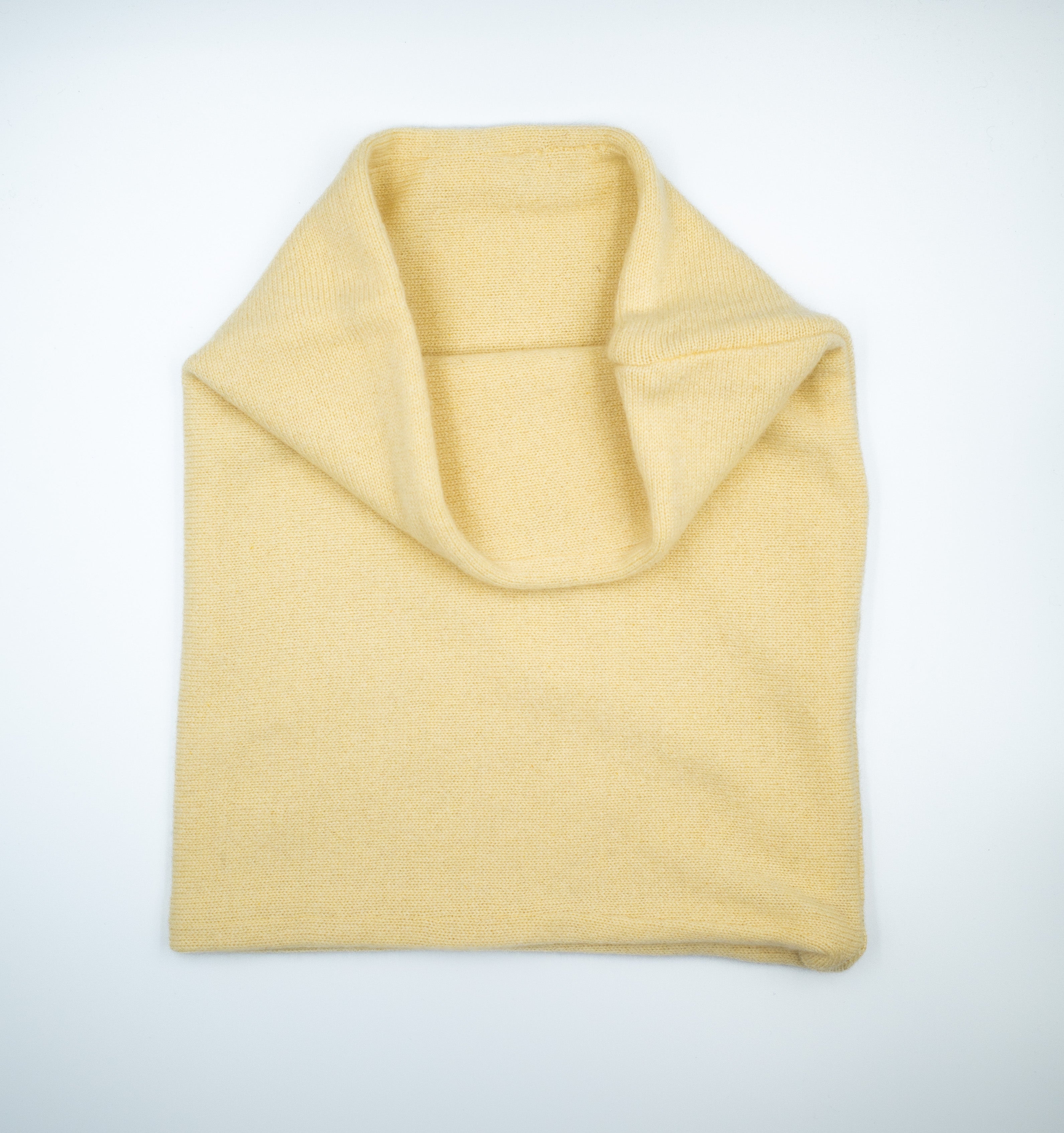 Palest Custard Yellow Luxury Double Layered Snood