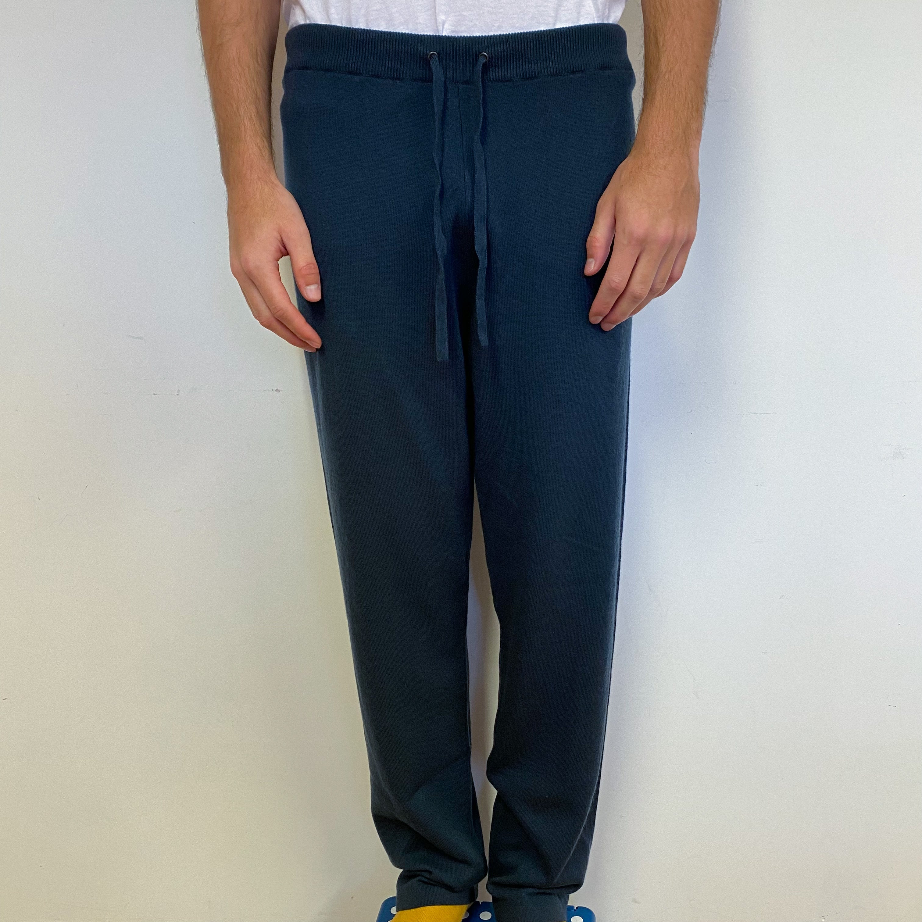 Men’s Luxury Brand New Scottish Slate Blue Lounge Pants L/XL/XXL
