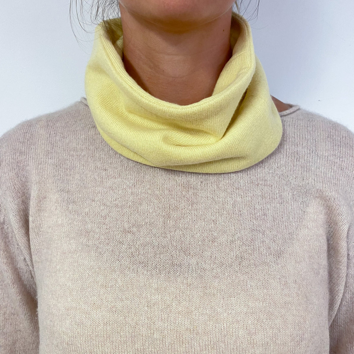 Primrose Yellow Cashmere Neck Warmer