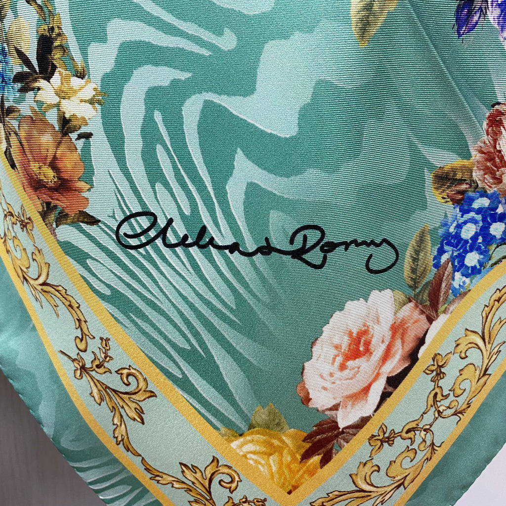 Clelia & Romy Floral Silk Scarf
