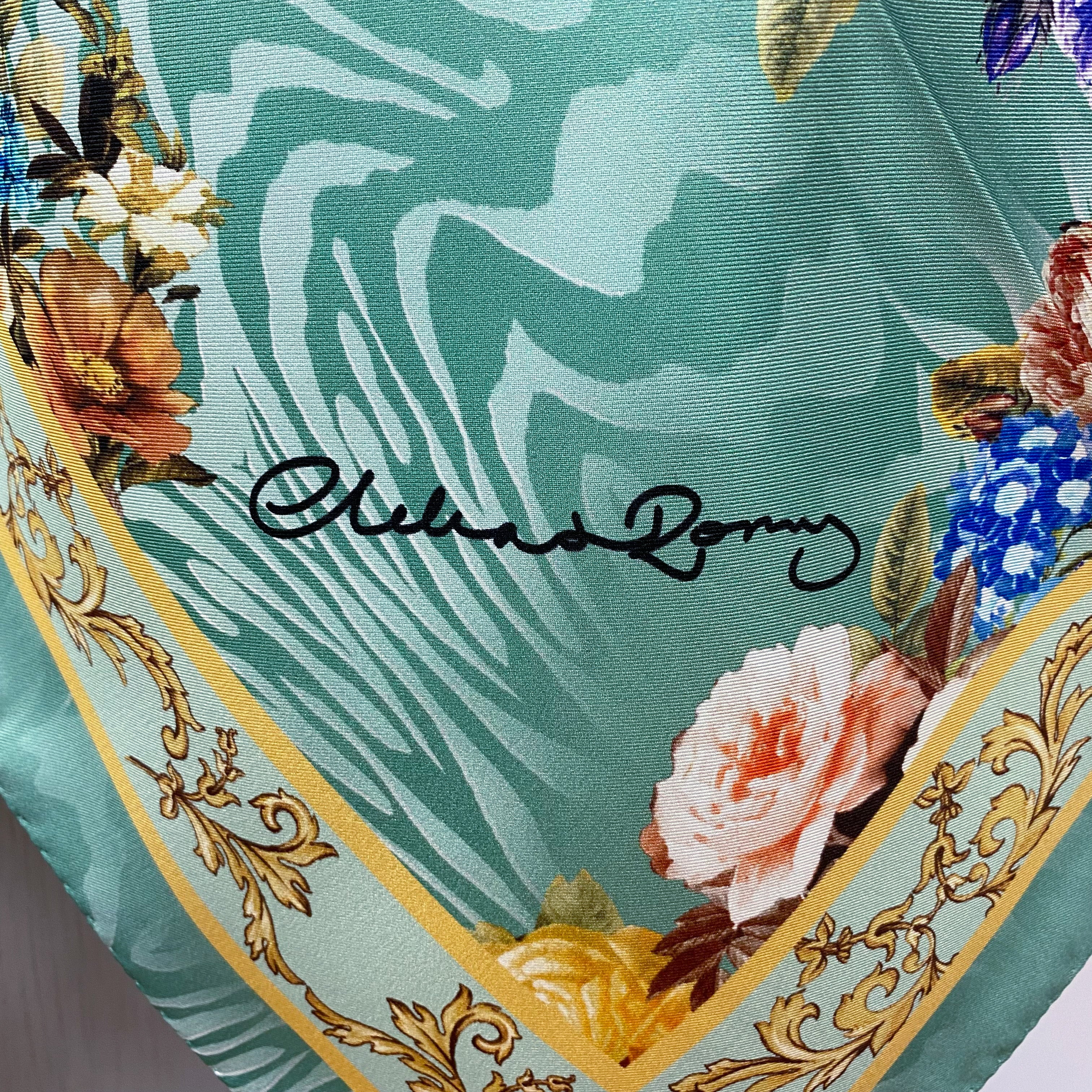 Clelia & Romy Floral Silk Scarf
