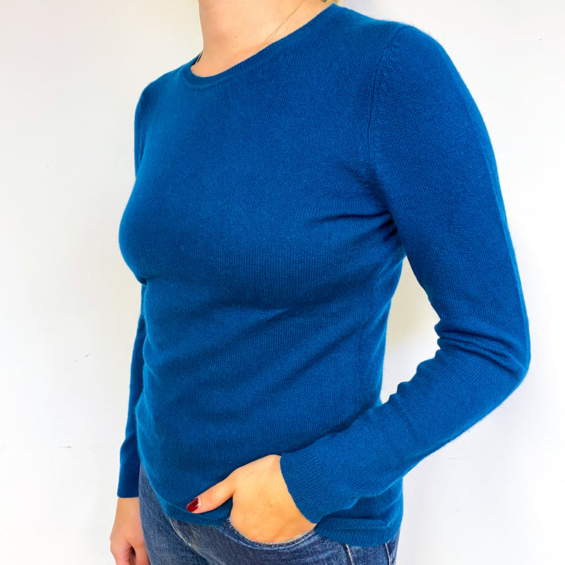 Teal Crew Neck Jumper Small