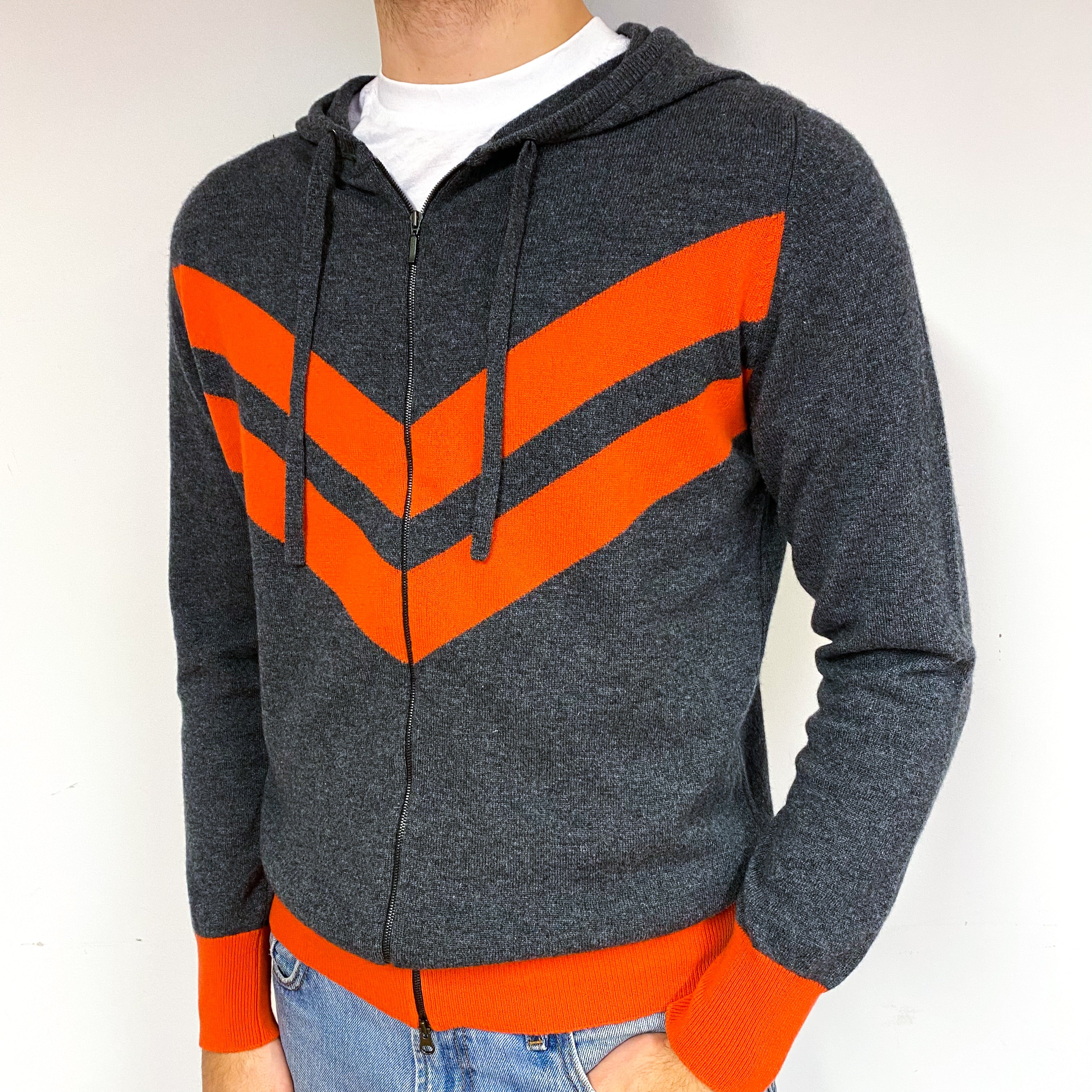 Men’s Brand New Scottish Grey Zip Hoodie Medium