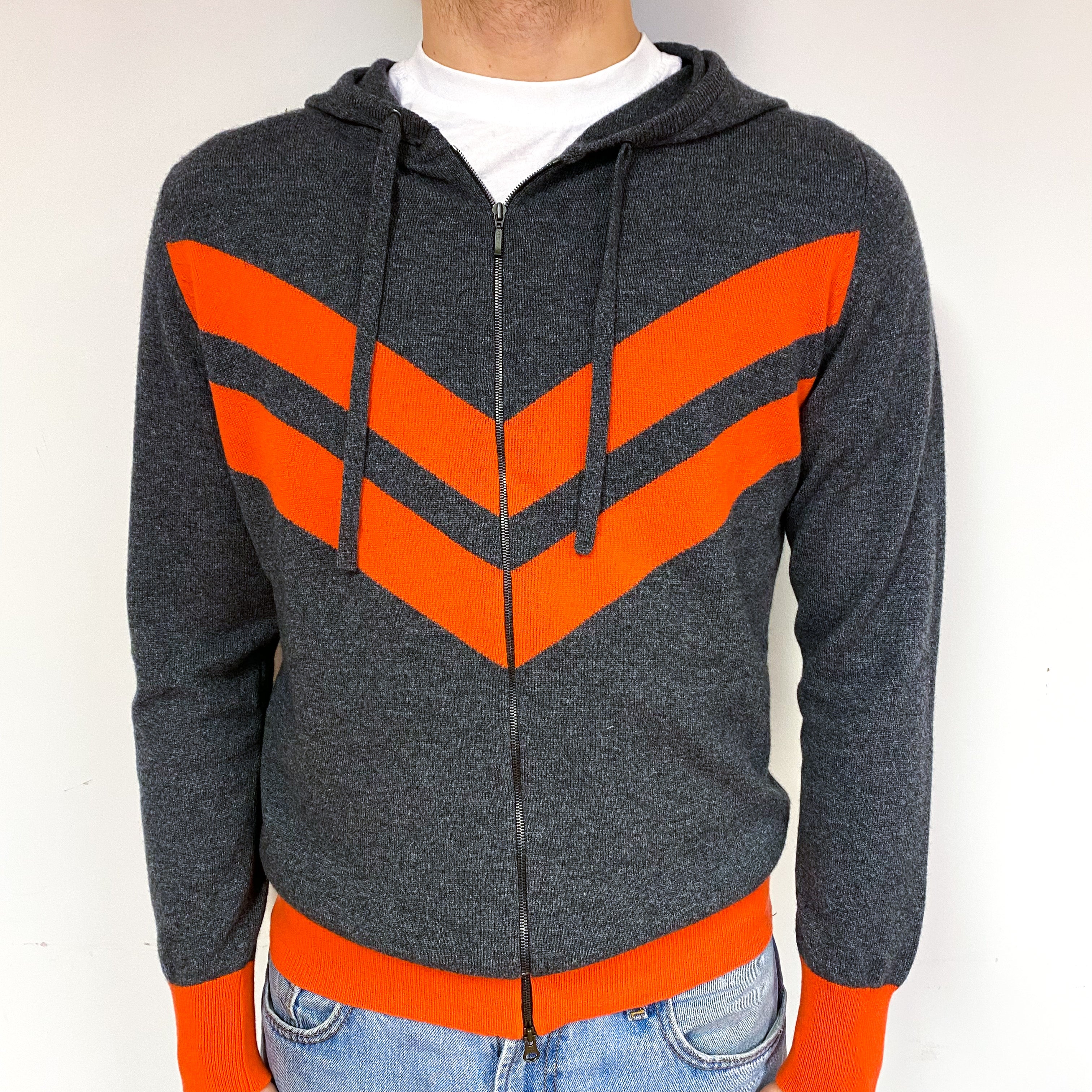 Men’s Brand New Scottish Grey Zip Hoodie Medium