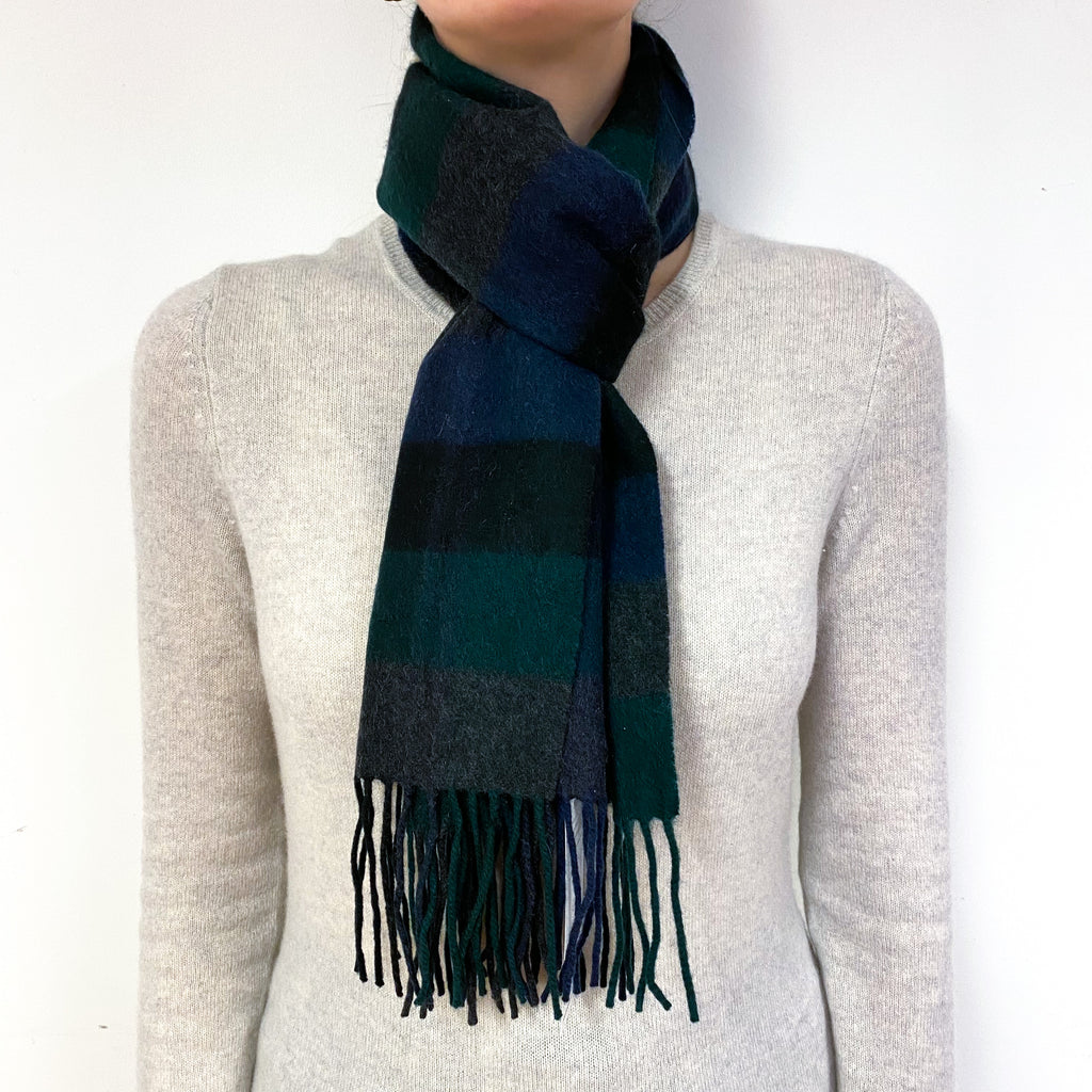 Tartan Fringed Woven Scarf
