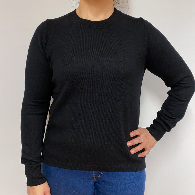 Black Crew Neck Jumper Large
