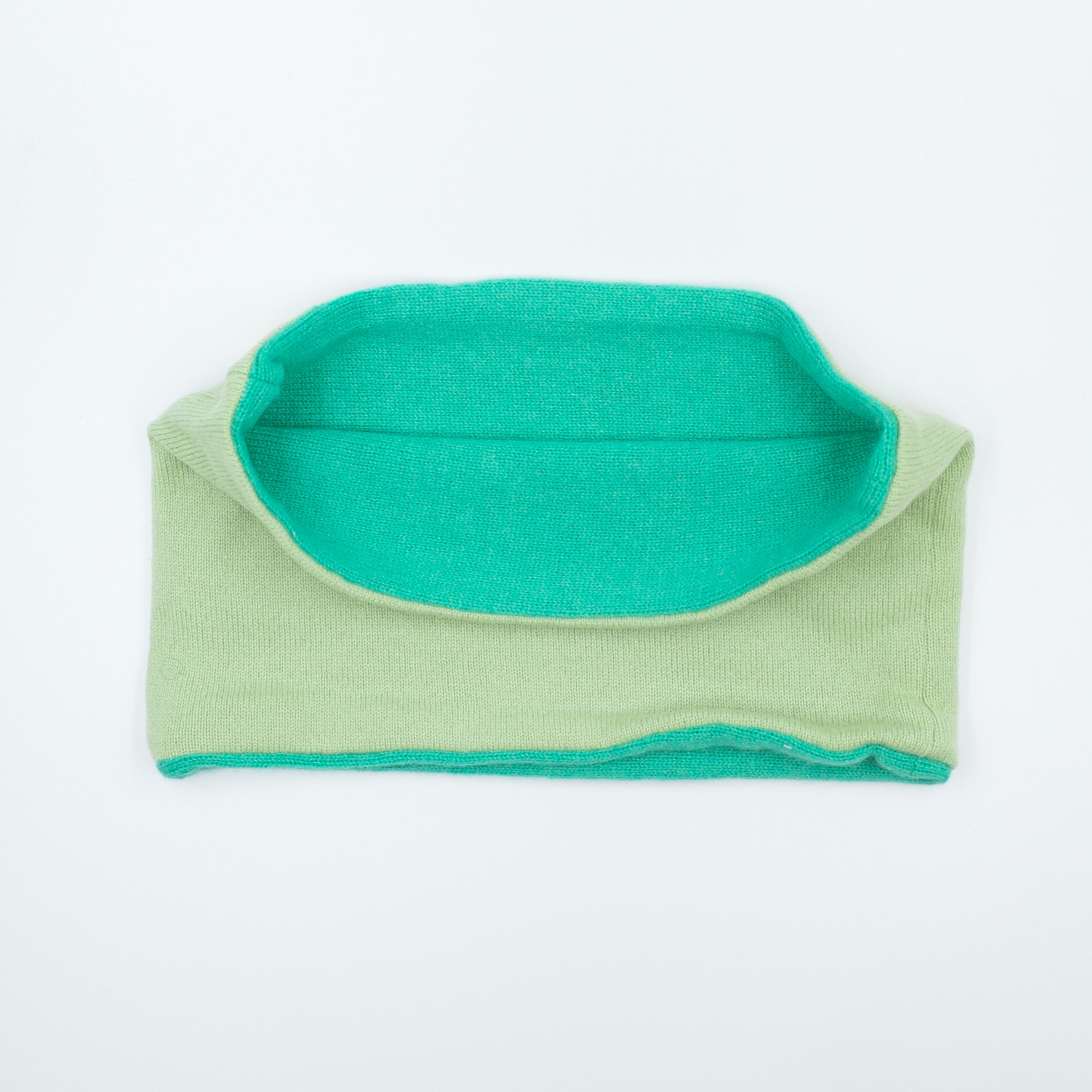 Two Tone Green Neck Warmer