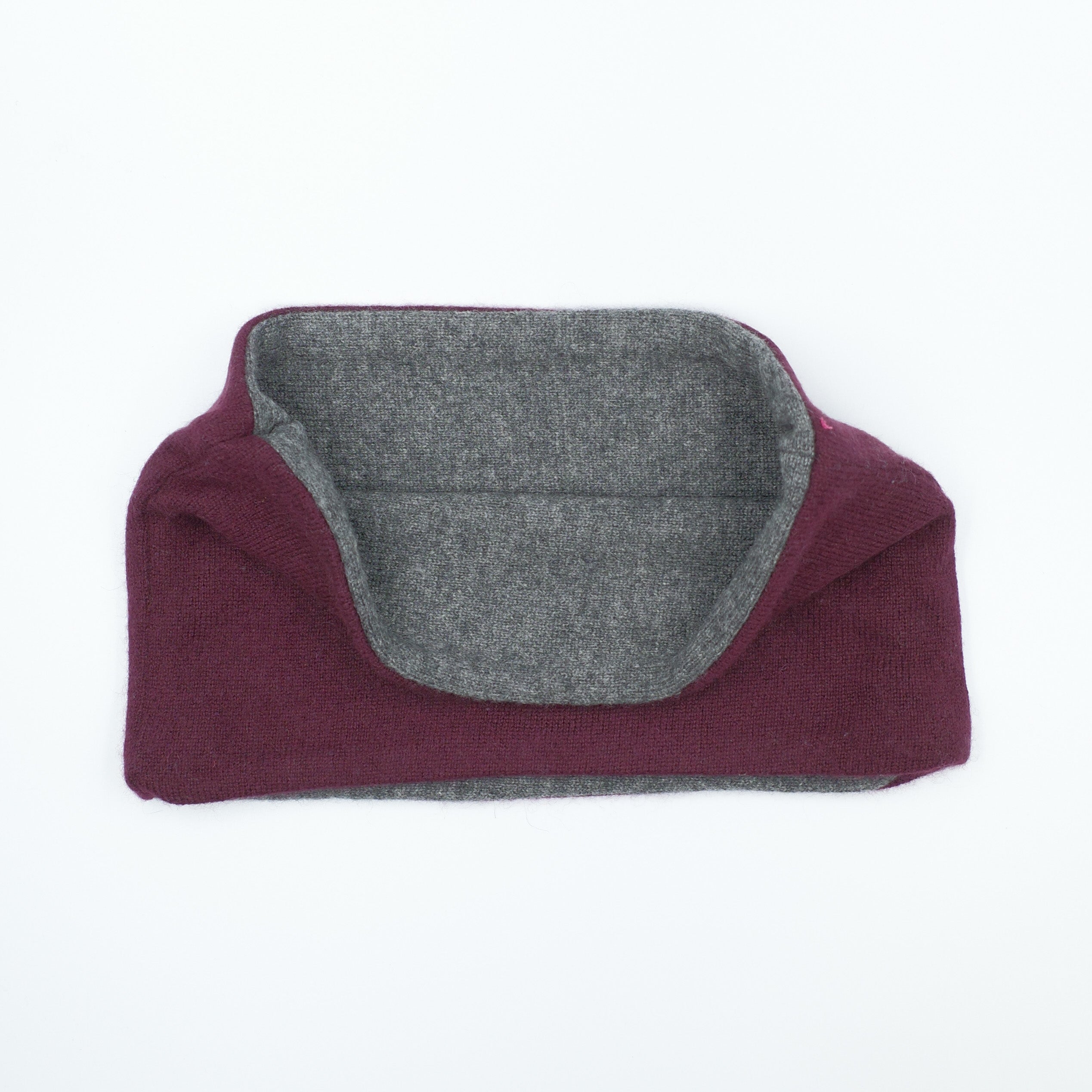Men’s Aubergine and Grey Neck Warmer