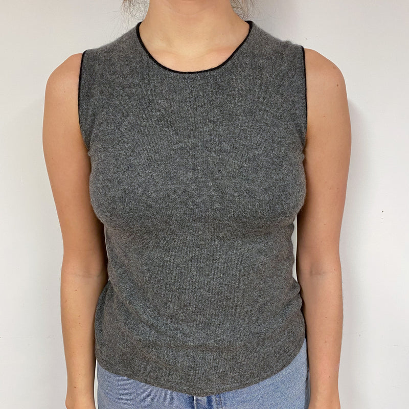 Slate Grey Cashmere Tank Top Small