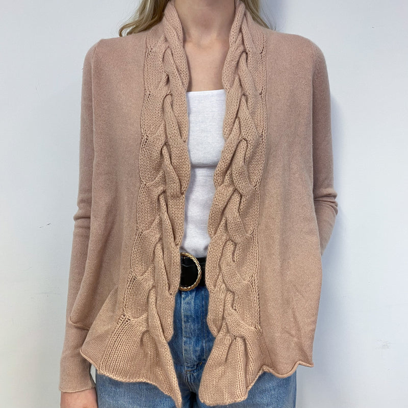 Shell Pink Edge to Edge Cardigan Small