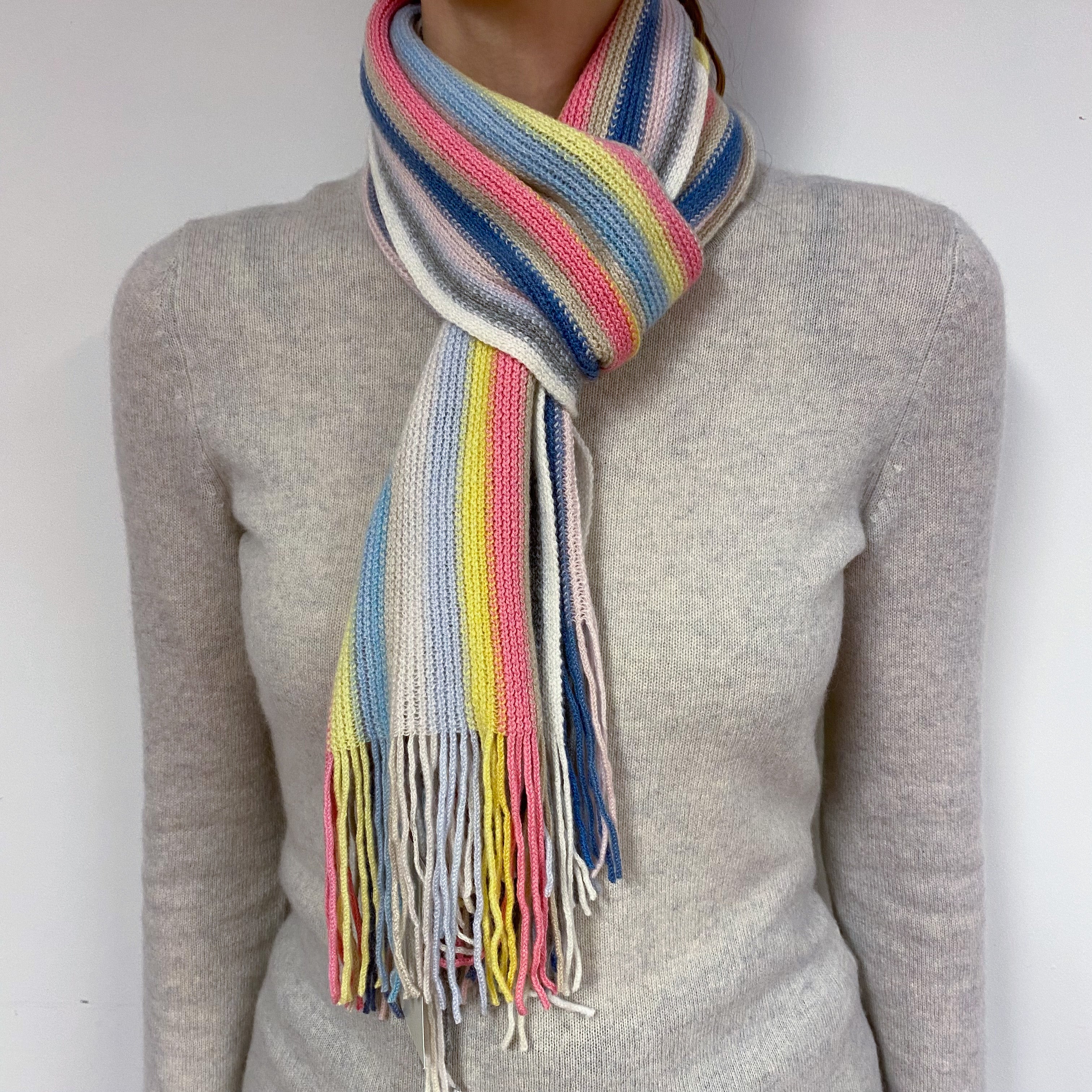 Brand New Multicoloured Striped Scottish Scarf