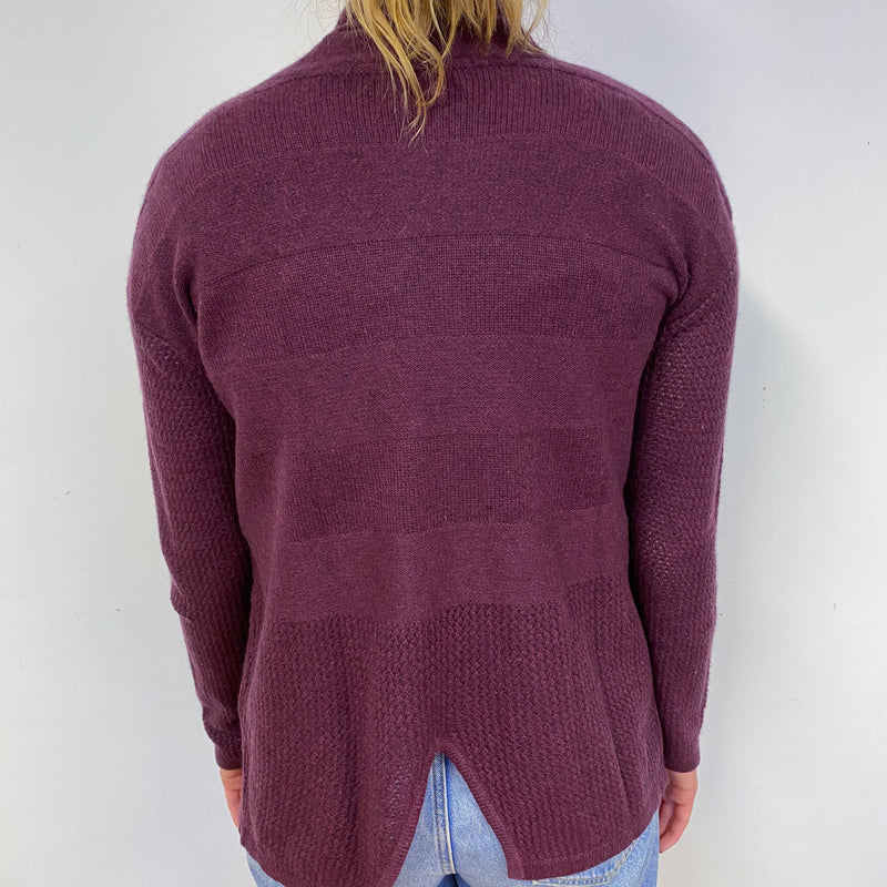 Mulberry Purple Edge to Edge Cardigan Small