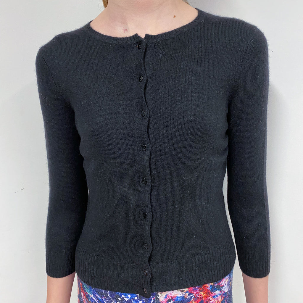 Children’s Black Crew Neck Cardigan Age 11