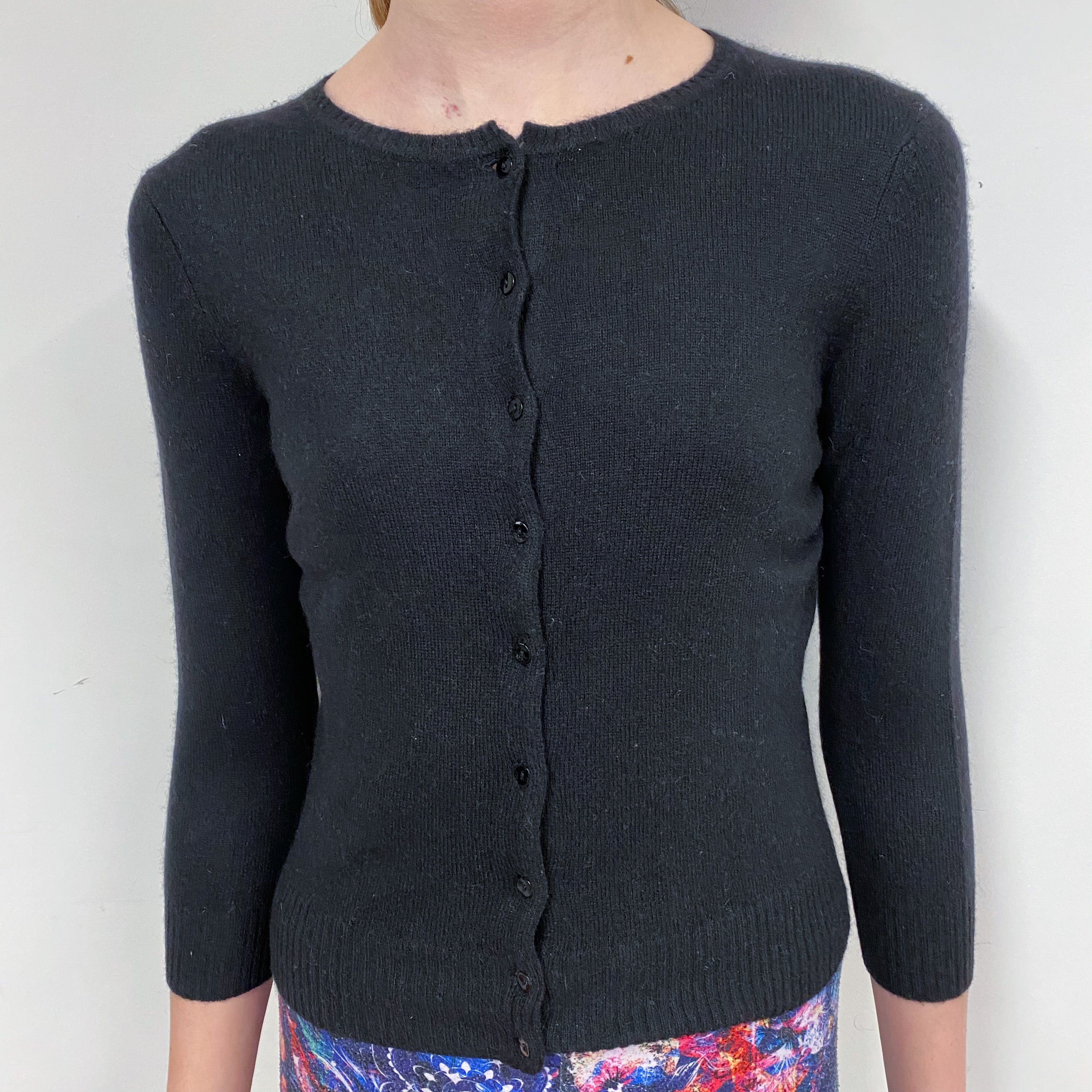Children’s Black Crew Neck Cardigan Age 11