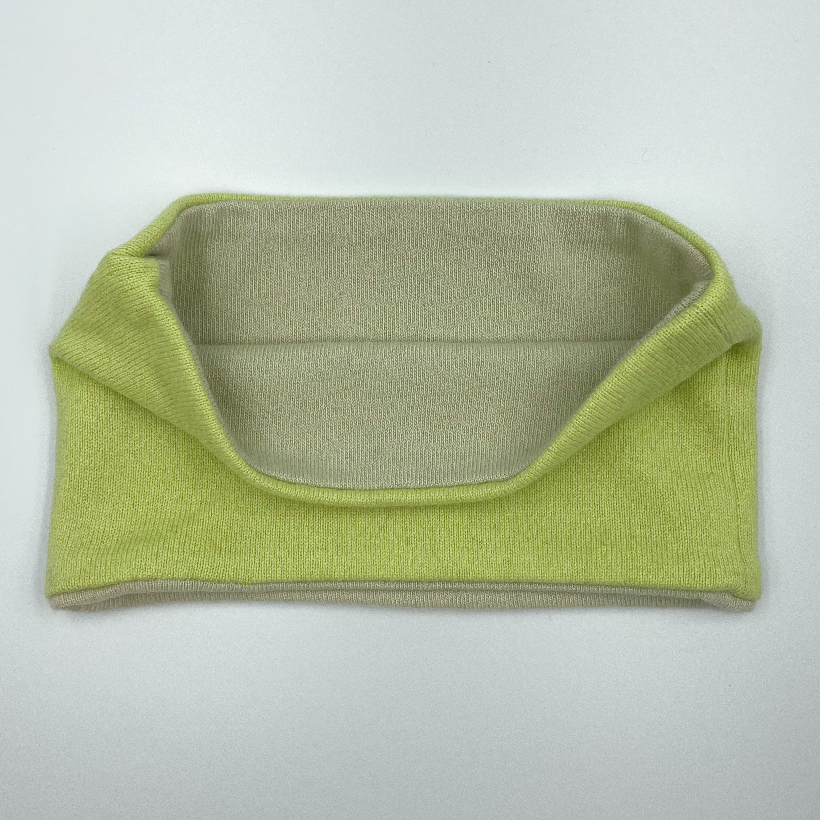 Pistachio and Sage Cashmere Neck Warmer