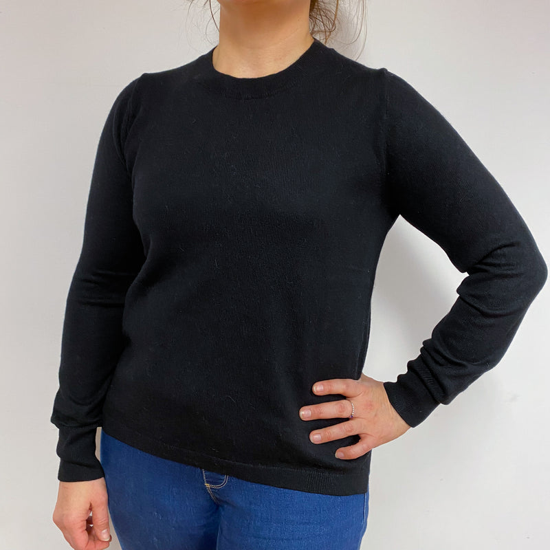 Black Crew Neck Jumper Large
