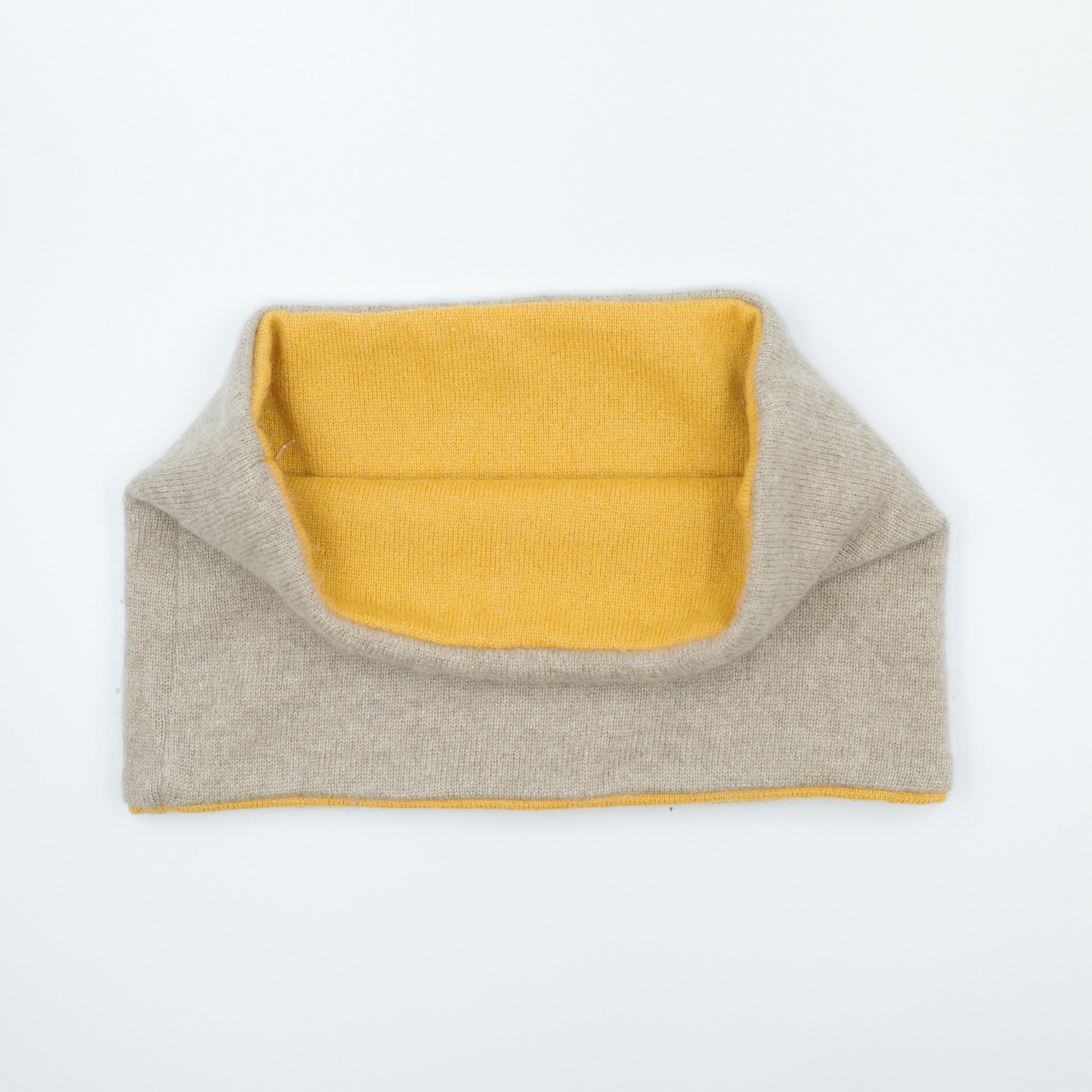 Men’s Camel and Mustard Neck Warmer