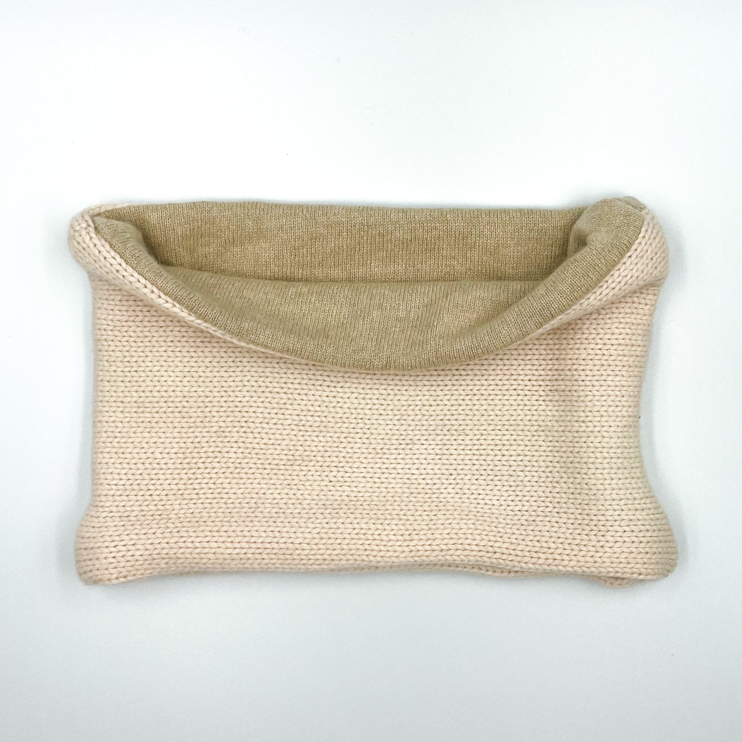 Coffee and Cream Chunky Cashmere Neck Warmer