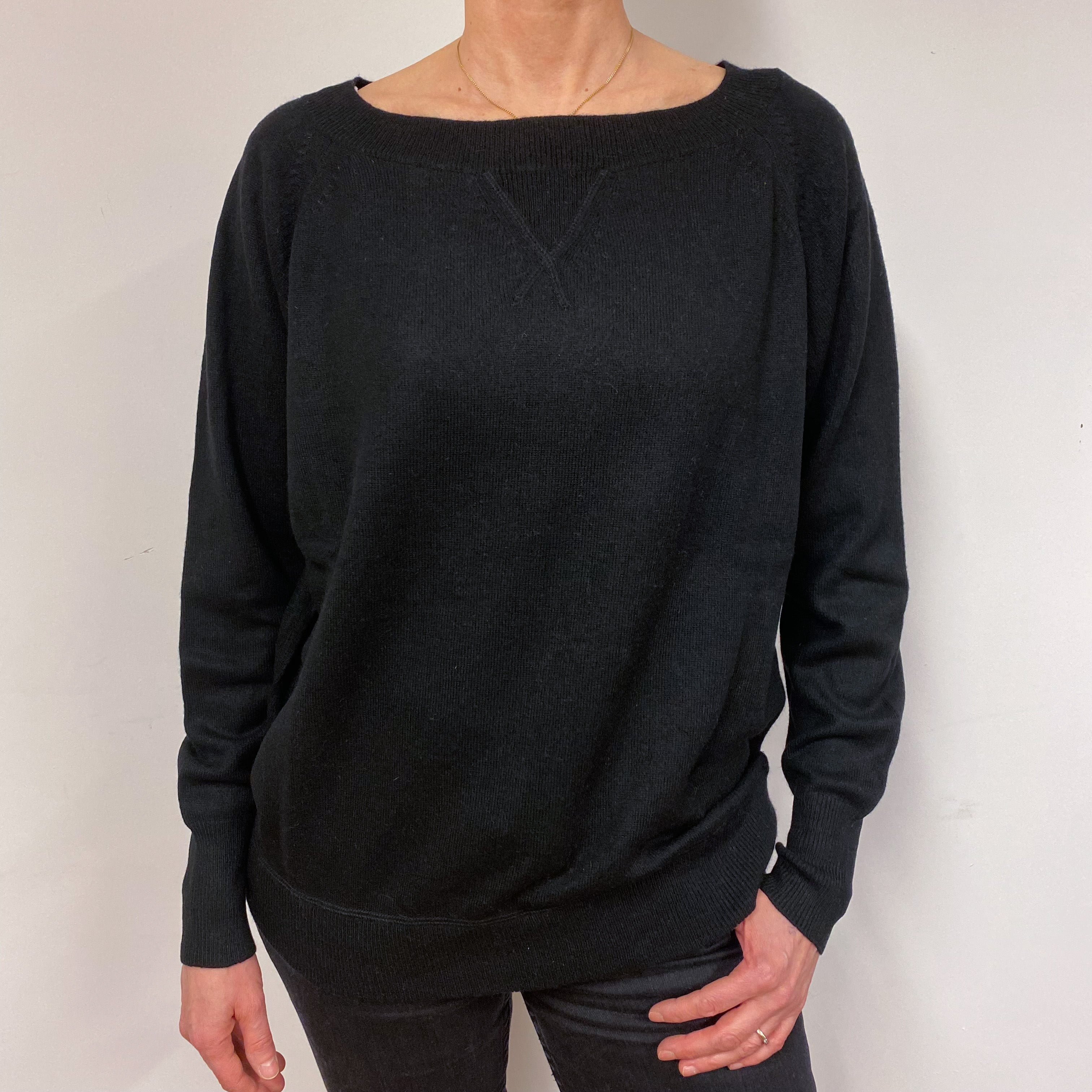 Black Crew Neck Jumper Small