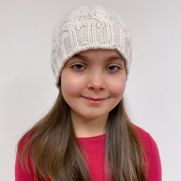 Children’s Cable knit Hat Cream