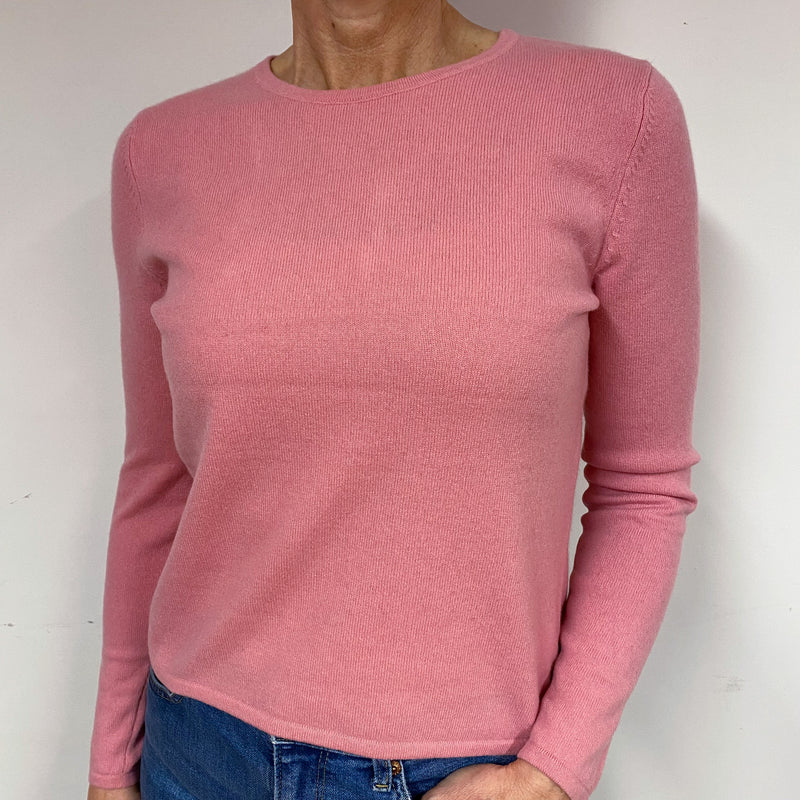 Sugar Mouse Pink Cashmere Crew Neck Jumper Medium
