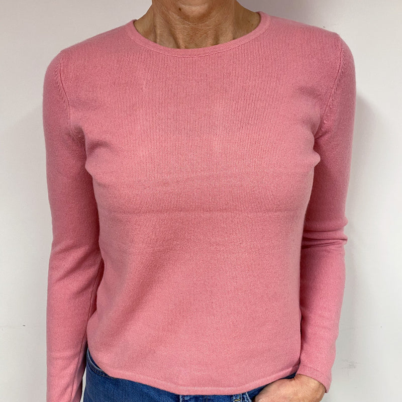 Sugar Mouse Pink Cashmere Crew Neck Jumper Medium